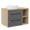 Grey Oak 800mm Bathroom Vanity with WhiteBasin Matt Wall Hung 2