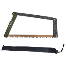 Folding Saw With Storage Bag, Camping Hand Saw For Wood, Green, Multifunctional Outdoor Cutting Tool