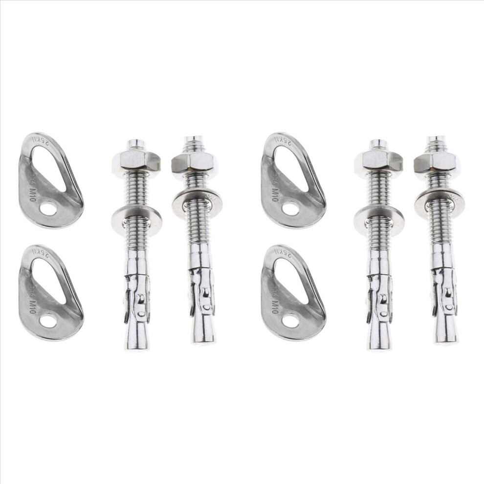 8Pcs 25Kn 304 Stainless Steel Anchor Hanger Rock Climb Fastening Bolt Fixed Point Expansion Screw 4853239012834