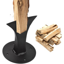 Electric Log Splitter Wedge Heavy Duty Wood Splitter Small Firewood Splitter Manual Log Splitter for Small Fireplace Wood Stove, Black