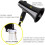 20W Portable Megaphone Speaker with Volume Control and Strap, Black 3