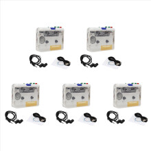 5X Cassette Player MP3/CD Audio Auto Reverse USB Cassette Tape Player Cassette MP3 Converter Built in Mic