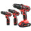 48V 28Nm Cordless Rechargeable Electric Screwdriver Impact Drill Function Red 2