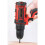 48V 28Nm Cordless Rechargeable Electric Screwdriver Impact Drill Function Red 3