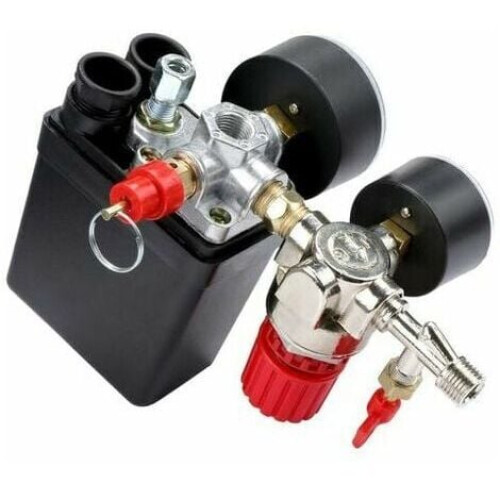 Air compressor pressure switch valve air compressor pressure switch with pressure gauge regulator 2