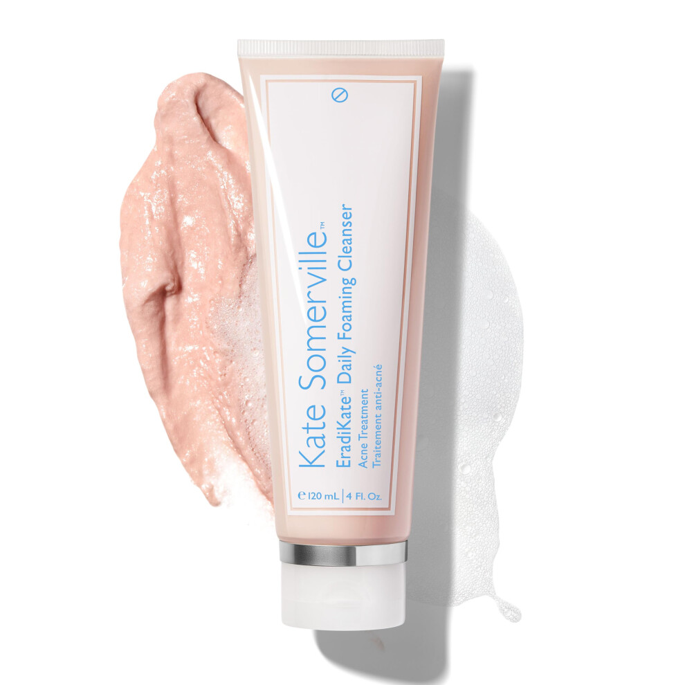 Kate Somerville Eradikate 3% Sulfur Daily Foaming Cleanser, Blemish Treatment, Clinically Formulated Blemish Face Wash, Balances Skin And Cleans