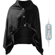 Electric Heated Blanket, USB Heated Shawl, Electric Heated Poncho, Blanket with 3 Heat Levels, 3 Timer Settings, 27.6 x 44.5 cm