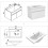 White 600mm Bathroom Vanity Unit with White Thick Basin Matt 2 Doors 4