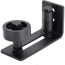 Adjustable Floor Guide Wall-door Bottom Guide For Sliding Wooden Door Black
