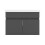 Grey 600mm Bathroom Vanity Unit with White Thick Basin Matt 2 Doors 4