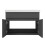 Grey 600mm Bathroom Vanity Unit with White Thick Basin Matt 2 Doors 2