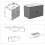 Grey 800mm Bathroom Vanity Unit with White Thick Basin Matt Wall Hung 4