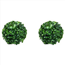 2X Greenery Balls Faux Boxwood Green Round Balls No Trimming Artificial Topiary Balls Table Decoration A