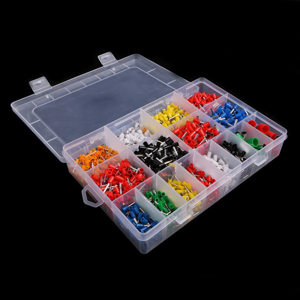Wire Crimp Connectors Bootlace Ferrules Kit, 2120Pcs Multicolor Pvc Insulated Terminal Set 9365049300094