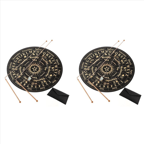 Copper Dowsing Rods - 4PCS Divining Rods+Dowsing Pendulum + Divination Mat- Divining Water, Treasure, Buried Items Etc