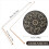 Copper Dowsing Rods - 4PCS Divining Rods+Dowsing Pendulum + Divination Mat- Divining Water, Treasure, Buried Items Etc 4