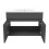 Grey 600mm Bathroom Vanity Unit with White Basin Matt 2 Doors 4