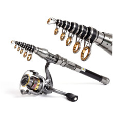 Mini Fishing Rod Carbon Fiber Sea Fishing Pole Lighted Float 146X1.6X1.6CM Silver Portable