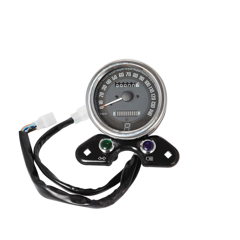 Digital Motorcycle Speedometer And Tachometer With Odometer Fuel Gauge Backlight For Cg125 Gn125 9365049299961
