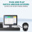 2X A5 Desktop 2D QR Barcode Scanner, Hands Free Omnidirectional USB Big Barcode Reader 1D QR Screen 2