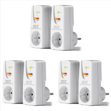 6pack 16A Gfci Leakage Protection Plug Rcd Socket Home Circuit Breaker Cutout Switch Personal Protection Plug EU Plug