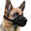 Adjustable Muzzle XL For Large Dogs  Secure Strap Polyester Mesh Black Fits Snout 2228 Cm 1