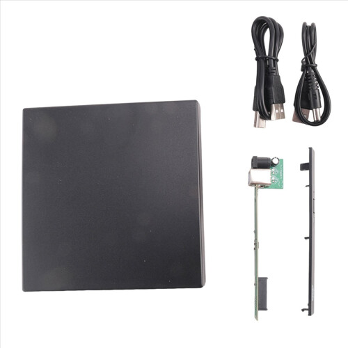 3 Set 12.7mm External DVD Enclosure USB 2.0 External DVD/CD-ROM Case for Laptop Desktop PC Optical Disk Drive 1