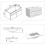 White 800mm Bathroom Vanity Unit with White Thick Basin Matt 2 Doors 5