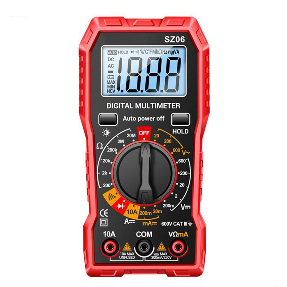 Digital Multimeter Sz06: Ac/Dc Voltage And Current Testing, Portable Gray Model For Professionals And Hobbyists 9119770998958
