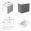 Grey 600mm Bathroom Vanity Unit with White Basin Matt Wall Hung 4
