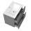 Grey 600mm Bathroom Vanity Unit with White Basin Matt Wall Hung 2
