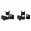 8pcs HIFI Cable Stand Booster Holder Support Frame Anti-Shock Foot Multi-Function Speaker Cable Trailing Pad Black 1