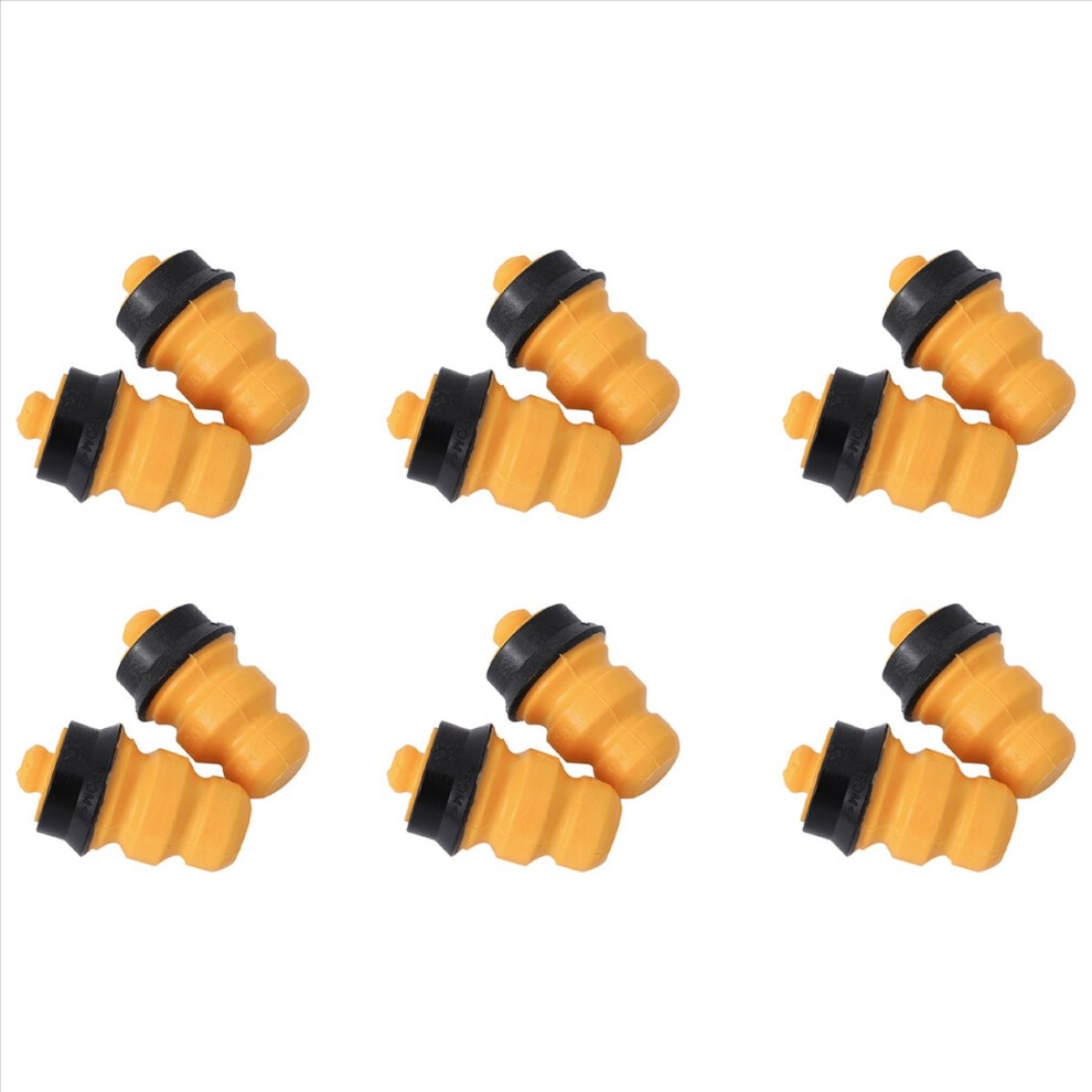 12Pcs Rear Axle Suspension Rebound Rubber Buffer Block For 207 301 2008 C3 Celysse 516680 / 9804750280 Yellow 4853239020785