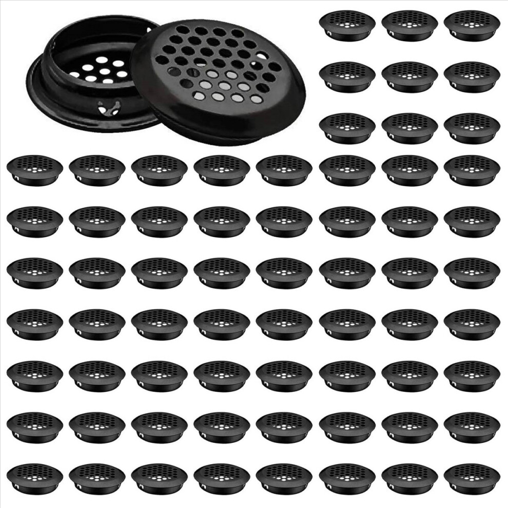 Air Vent Louver, 200Pcs 35Mm Stainless Steel Round Mesh Hole Circular Soffit Vent For Wardrobe Drawer Bookcase Kitchen 4853239021812