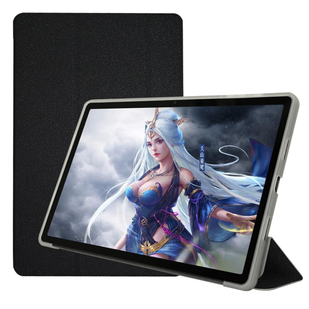 Folio Stand Case For Teclast P30t/P30 10.1Inch Pu Leather Slim Cover With Auto Wake/Sleep Multiviewing Angles Black 9119770999368