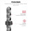 Drill Stop Bit Collar Set, 36PCS Adjustable Drill Depth Stop Collar Limit Ring with Carbon Steel Set for Drill Bits 3
