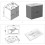 Grey 600mm Bathroom Vanity Unit with White Resin Basin Matt Wall Hung 4