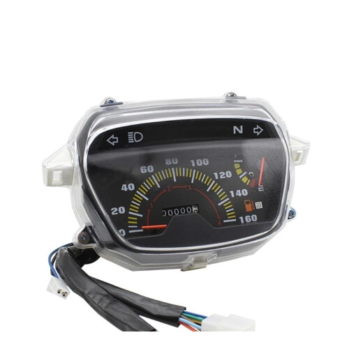 Motorcycle Odometer Speedometer Tachometer with Clear Digital Display, Universal Fit