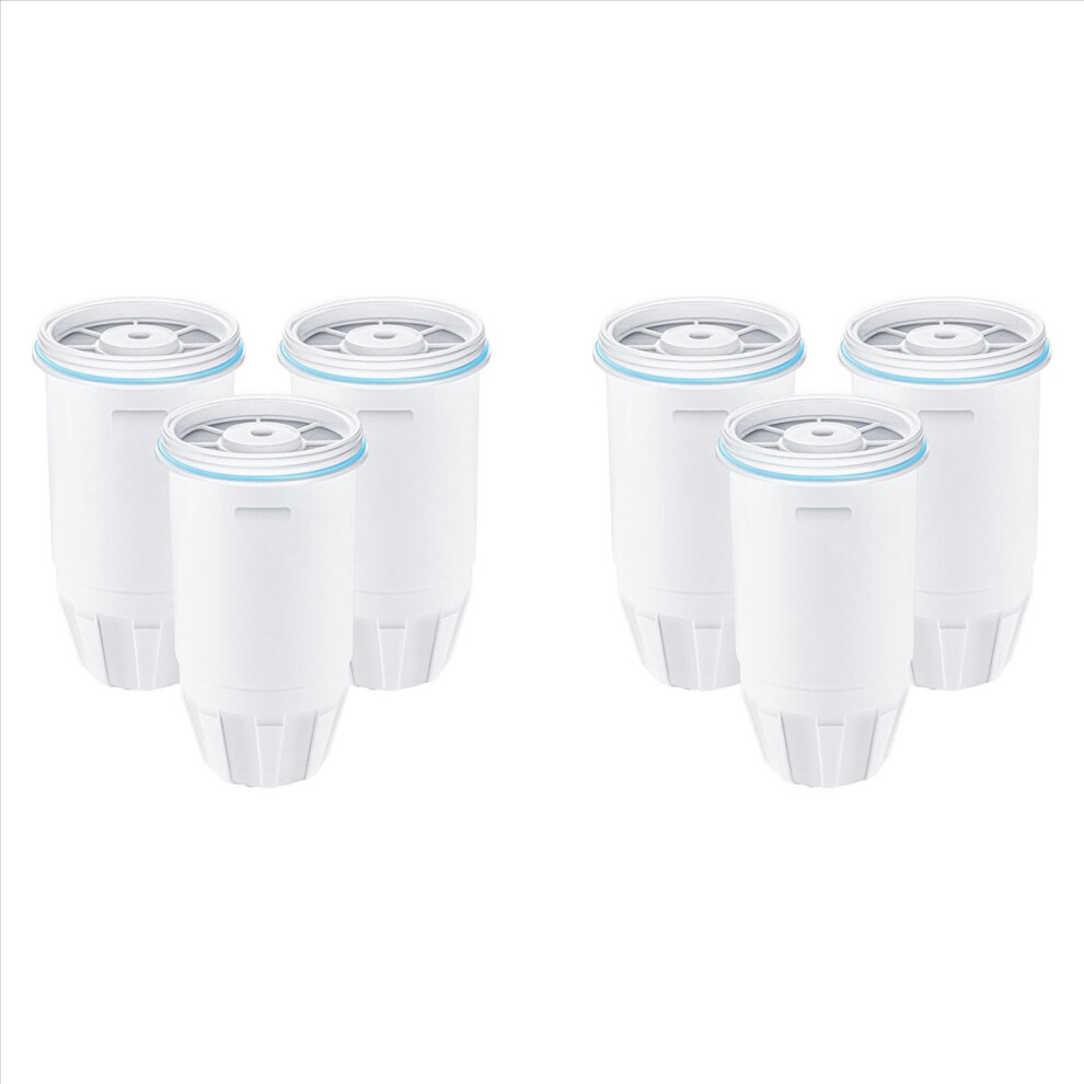 6Pcs Water Filters Replacement for Zero ZR-001,ZR-003 ZR-004, ZR-006 Water Pitchers and Dispenser,Multi-Layer Filtration
