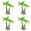 4X Fish Tank Emulational Mini Coconut Tree Decor W Ceramic Base 1