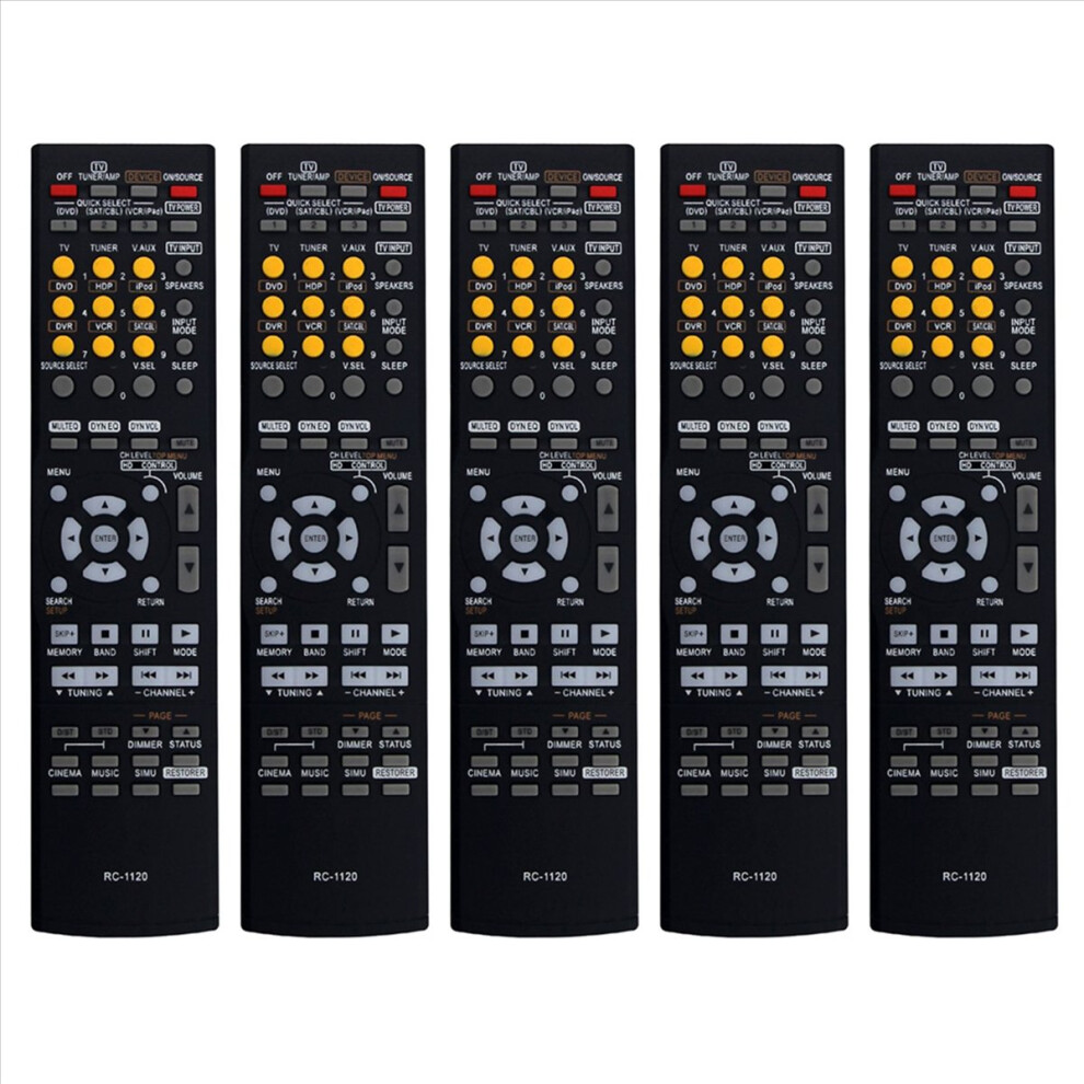 5X Rc-1120 Remote Control For Av Receiver Parts Avr-590 Dht590ba Avr-1610 Avr-1910 Avr1802 Avr2506 Avr2803 Avr3805 4853239009346