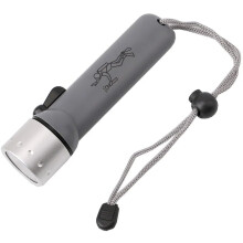 LED Dive Torch Grey Rotary Switch 300 Lumens Waterproof Underwater Light