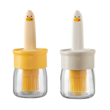 Silicone Oil Brush Bottle Food Grade BBQ Basting Brush with Integrated Oil Dispenser for Grilling