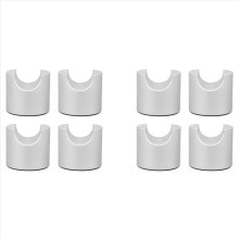 8pcs HIFI Cable Stand Booster Holder Support Frame Anti-Shock Foot Multi-Function Speaker Cable Trailing Pad Silver
