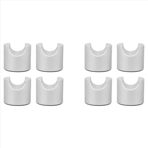 8pcs HIFI Cable Stand Booster Holder Support Frame Anti-Shock Foot Multi-Function Speaker Cable Trailing Pad Silver