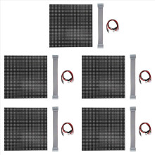 5Pcs P6 Outdoor LED Screen Panel 32X32 Pixels LED Display Module 192X192Mm 1/4 Scan RGB Full Color LED Screen Panel