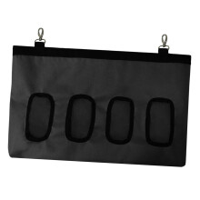 Rabbit Hay Bag Small Animal Hay Feeding Bag for Guinea Pigs Chinchilla Hamster Black