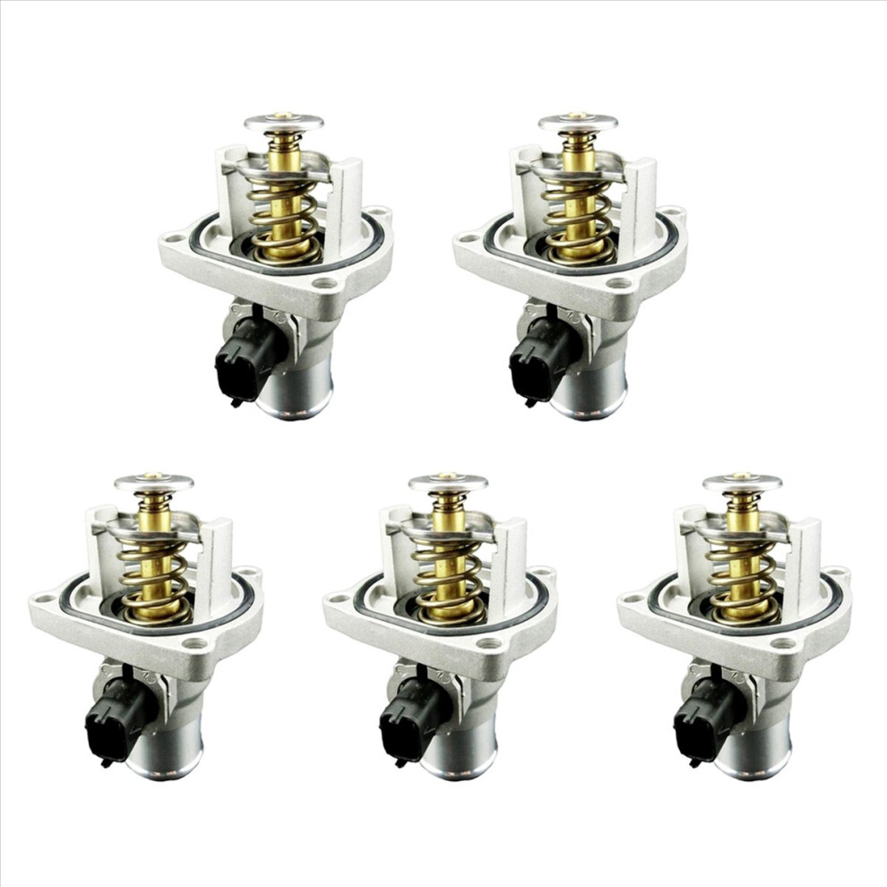 5X Car Engine Coolant Thermostat Assembly + Housing For Aveo 96984104 55578419 4853239023687
