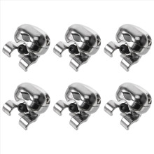 6X Drum Holder Cymbal Arm Snare Drum Metal Part Rack Tube Boom Attachment Instrument Rod Clamp Clip