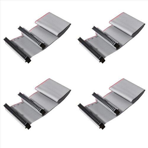 4X 40 Pin Replace Data Cable Female to Female IDE Cable Dual Row IDE Data Extension Cable 30cm for Server Hard Disk